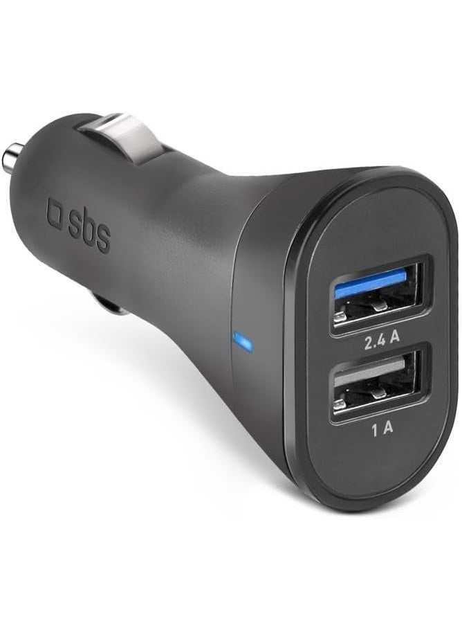 اس بي اس إس بي إس شاحن سيارة سريع بقوة 12 وات مع مخرجين USB - Image 1